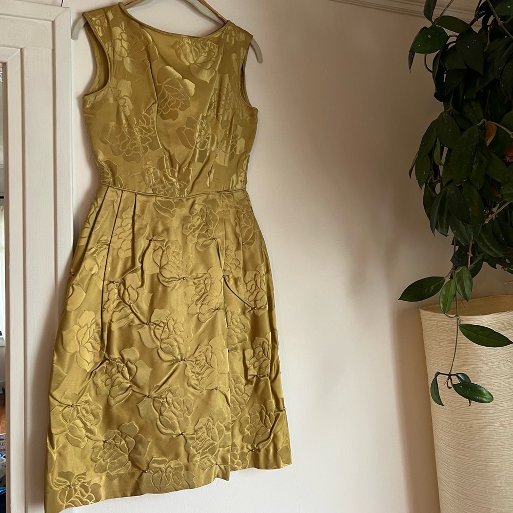 Vintage 60’s Gold dress